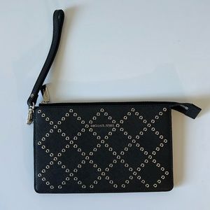 Michael Kors Black Leather Clutch